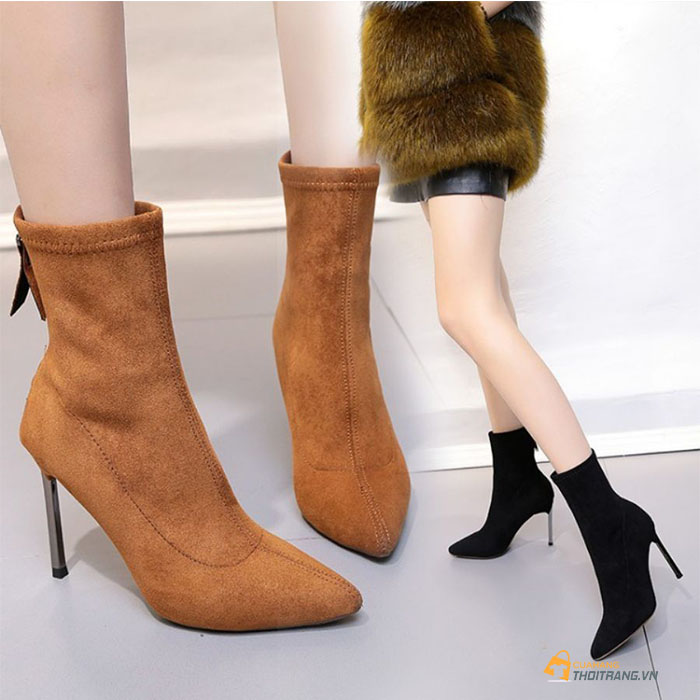 Ankle boots gót nhọn